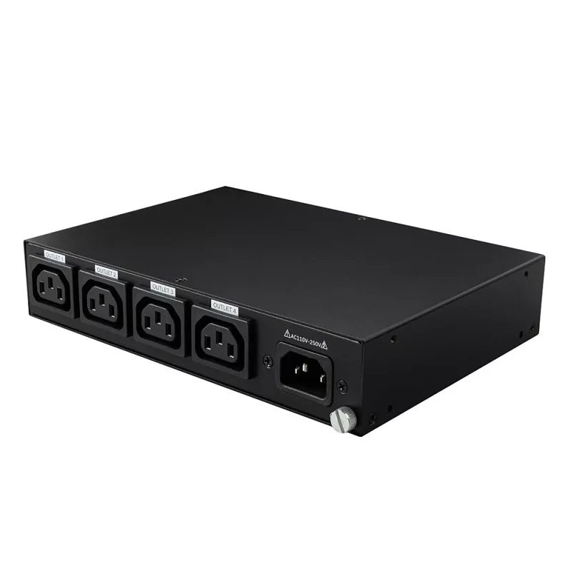 Lindy 32622 PDU 4 vahelduvvoolu pistikupesa 1U must