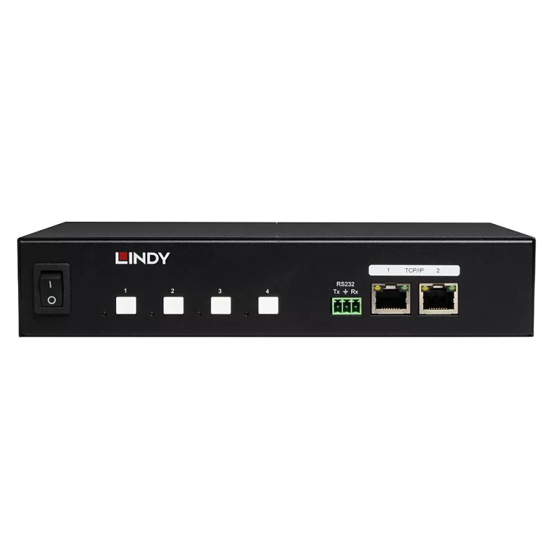 Lindy 32622 PDU 4 vahelduvvoolu pistikupesa 1U must