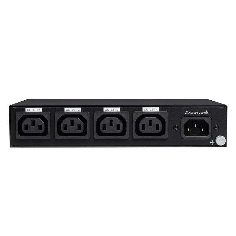Lindy 32622 PDU 4 vahelduvvoolu pistikupesa 1U must