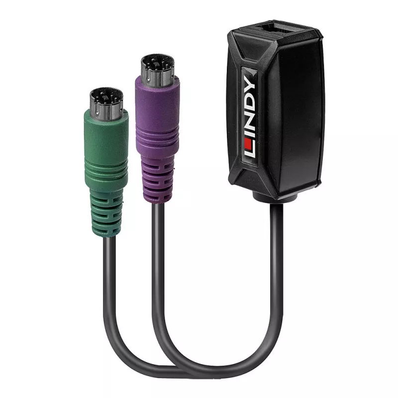 Lindy 100m PS/2 KM Cat.5e/6 pikendaja, saatja ja vastuvõtja, juhtmega, 100 m, Cat5e, Cat6, must, CE, FCC, RoHS ja REACH, CP65