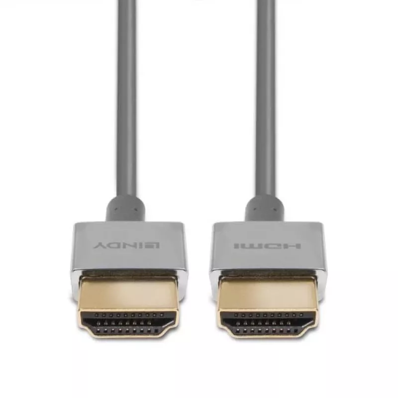 Lindy ülikiire HDMI-õhuke kaabel 0,5 m, 0,5 m, HDMI tüüp A (standardne), HDMI tüüp A (standardne), 48 Gbit/s, valge