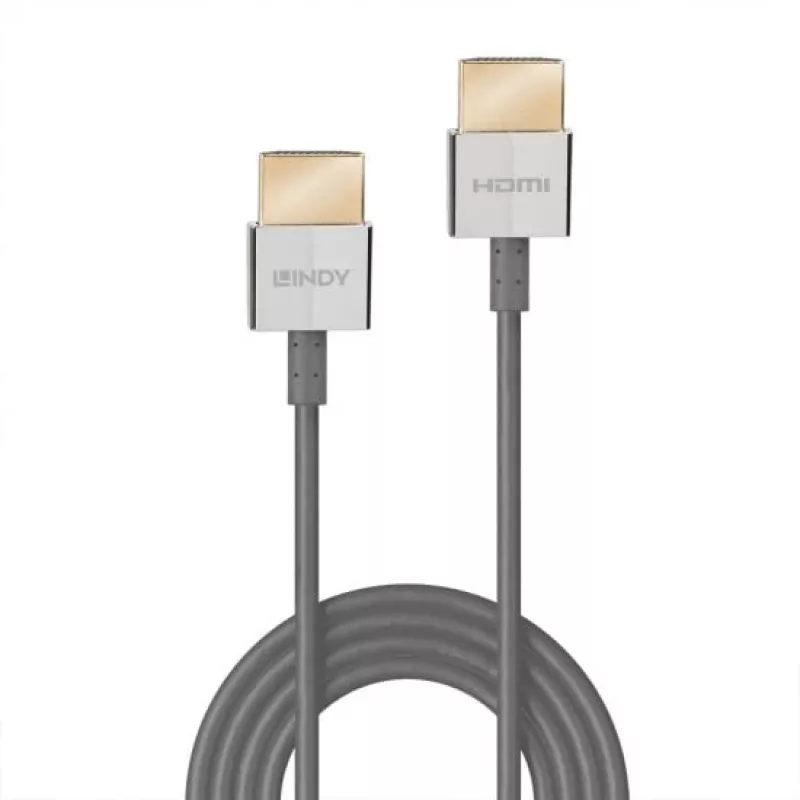 Lindy Ultra High Speed HDMI õhuke kaabel 1m, 1 m, HDMI Type A (Standard), HDMI Type A (Standard), 48 Gbit/s, Valge