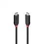 Lindy 2m USB4 240W Type C kaabel, Must Line, 2 m, USB C, USB C, USB4 Gen 3x2, 40 Gbit/s, must