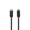 Lindy 2m USB4 240W Type C kaabel, Must Line, 2 m, USB C, USB C, USB4 Gen 3x2, 40 Gbit/s, must