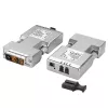 Lindy 1500m Fibre Optic DVI-D Single Link Extender, DVI, DVI-D, 1920 x 1200 pikslit, Hõbedane, 1500 m, 40 x 70 x 15 mm