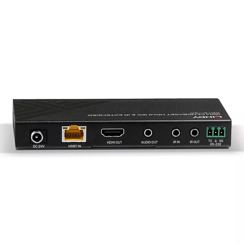 Lindy 100m Cat.6 HDMI 4K60, IR ja RS-232 HDBaseT pikendaja, vastuvõtja
