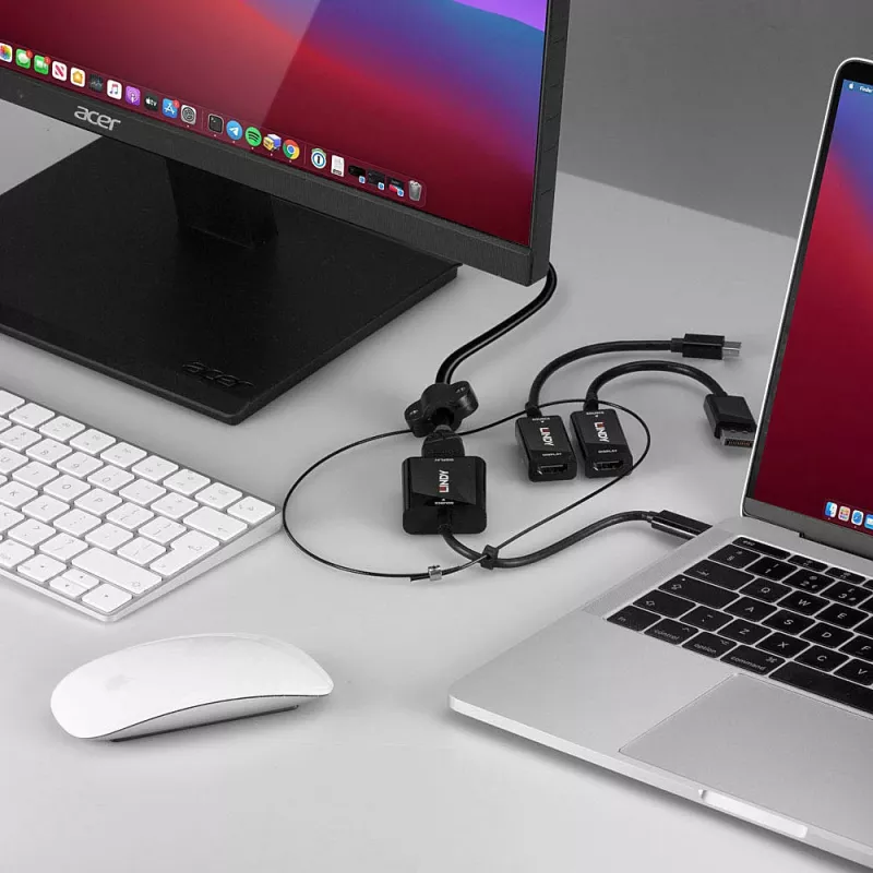 Lindy USB Type C, mDP ja DisplayPort HDMI 18G konverteri kinnitus