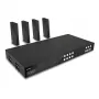 Lindy 150m Cat.6 4x4 HDMI 4K60 HDBaseT maatrikspikendaja, 3840 x 2160 pikslit, AV-saatja ja -vastuvõtja, 150 m, juhtmega, must, HDCP