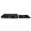 Lindy 150m Cat.6 4x4 HDMI 4K60 HDBaseT maatrikspikendaja, 3840 x 2160 pikslit, AV-saatja ja -vastuvõtja, 150 m, juhtmega, must, HDCP