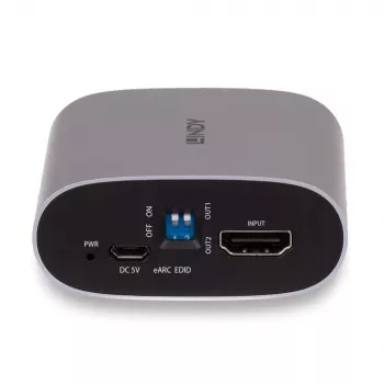 Lindy 4K60 HDMI eARC Extractor, Micro-USB B, 65 mm, 70 mm, 27 mm, 83 g, 0 - 40 °C