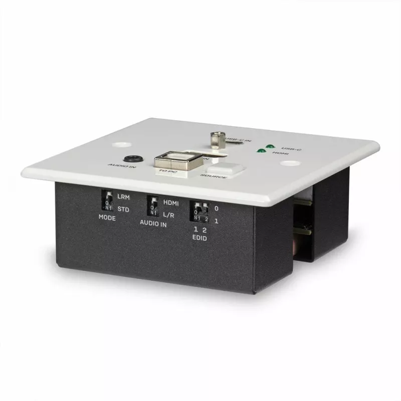 Lindy 150m Cat.6 HDMI 4K60 ja Type C HDBaseT UK seinapistik KVM pikendaja, saatja