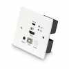 Lindy 150m Cat.6 HDMI 4K60 ja Type C HDBaseT UK seinapistik KVM pikendaja, saatja