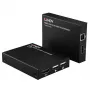 Lindy HDMI, KVM ja IR üle IP pikendaja, saatja ja vastuvõtja, juhtmega, 150 m, Cat5e, Cat6, must, metallist
