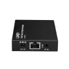 Lindy HDMI, KVM ja IR üle IP pikendaja, vastuvõtja, saatja ja vastuvõtja, juhtmega, 150 m, Cat5e, Cat6, must, metallist
