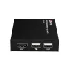 Lindy HDMI, KVM ja IR üle IP pikendaja, vastuvõtja, saatja ja vastuvõtja, juhtmega, 150 m, Cat5e, Cat6, must, metallist