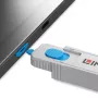 Lindy HDMI-pordi blokeerimiskomplekt, sinine (1 võti, 4 lukku), Pordiblokeerija + võti, HDMI, Sinine, Hall, Akrüülnitriilbutadieenstüreen (ABS), 1 tk, Kilekott