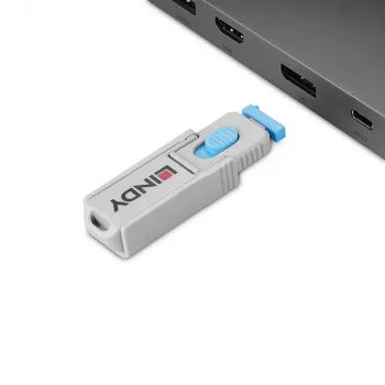 Lindy 40325 pordiblokeerija DisplayPort Sinine Akrüülnitriilbutadieenstüreen (ABS) 10 tk
