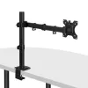 Lindy üksik reguleeritav kuvari kinnitus, 8 kg, 33 cm (13 tolli), 81,3 cm (32 tolli), 75 x 75 mm, 100 x 100 mm, must