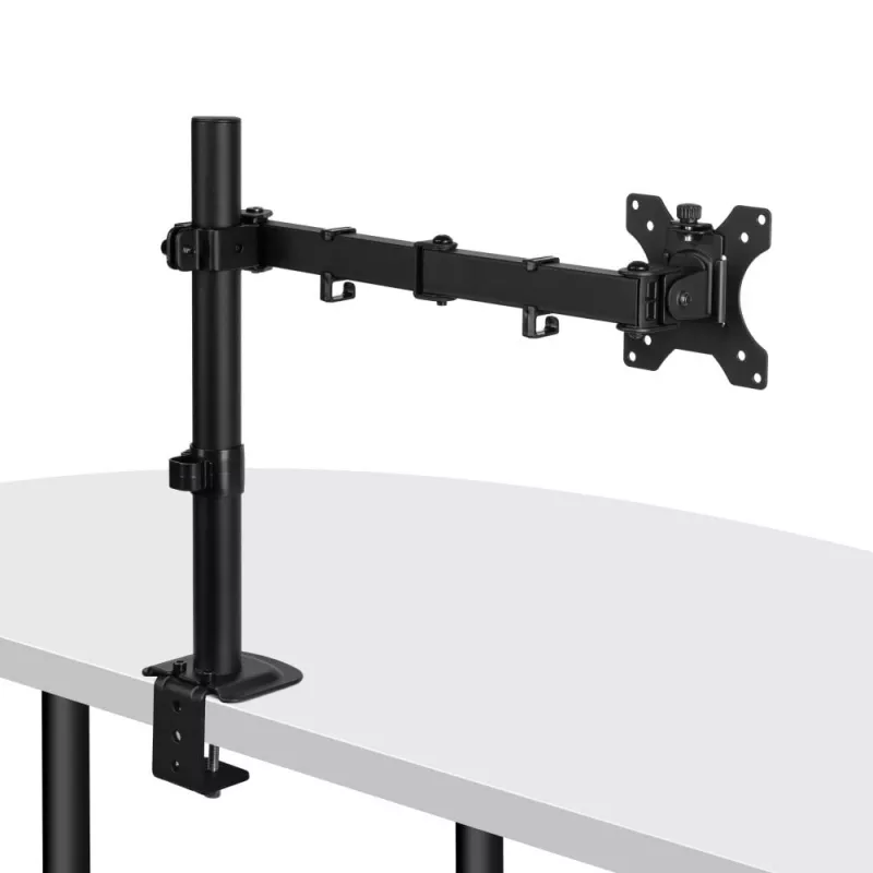 Lindy üksik reguleeritav kuvari kinnitus, 8 kg, 33 cm (13 tolli), 81,3 cm (32 tolli), 75 x 75 mm, 100 x 100 mm, must
