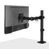 Lindy üksik reguleeritav kuvari kinnitus, 8 kg, 33 cm (13 tolli), 81,3 cm (32 tolli), 75 x 75 mm, 100 x 100 mm, must