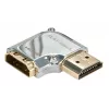 Lindy CROMO HDMI isane pistik – HDMI emane pistik, 90-kraadine parempöörde adapter – vasakule suunatud