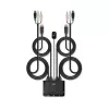 Lindy 2-pordiline DisplayPort 1.2, USB 2.0 ja audiokaabli KVM-lüliti