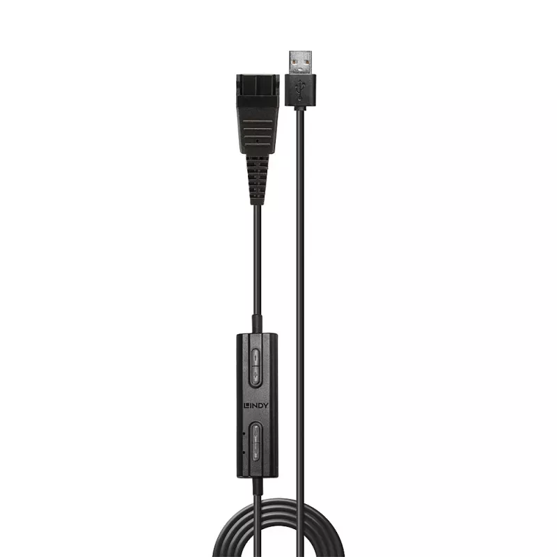 Lindy USB Type A to Jabra Quick Disconnect Headset Adapter