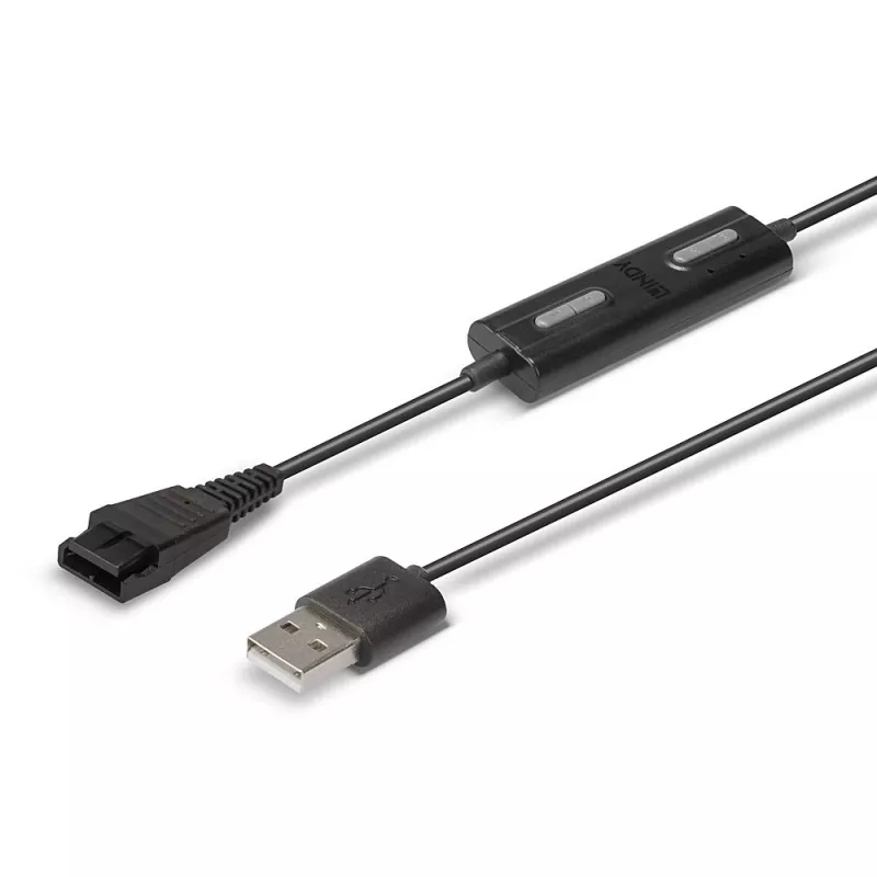 Lindy USB Type A to Jabra Quick Disconnect Headset Adapter