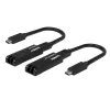 Lindy 100m kiudoptiline USB 3.2 Type C pikendaja, võrgusaatja ja -vastuvõtja, 100 m, 10000 Mbit/s, fiiber, USB 3.2 Gen 1 (3.1 Gen 1) USB-C, must
