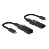 Lindy 100m kiudoptiline USB 3.2 Type C pikendaja, võrgusaatja ja -vastuvõtja, 100 m, 10000 Mbit/s, fiiber, USB 3.2 Gen 1 (3.1 Gen 1) USB-C, must