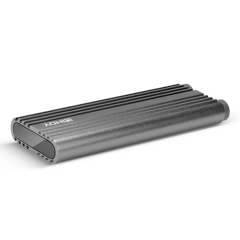Lindy USB 3.2 Gen 2 x2 NVMe M.2 SSD-korpus, SSD-korpus, M.2, PCI Express, 20 Gbit/s, USB-ühenduvus, Hõbedane