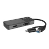 Lindy 43354 sülearvuti dokk/pordireplikaator USB 3.2 Gen 1 (3.1 Gen 1) Type-A + USB-C Must