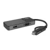 Lindy 43354 sülearvuti dokk/pordireplikaator USB 3.2 Gen 1 (3.1 Gen 1) Type-A + USB-C Must