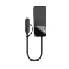 Lindy 43354 sülearvuti dokk/pordireplikaator USB 3.2 Gen 1 (3.1 Gen 1) Type-A + USB-C Must