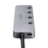 Lindy 4-pordiline USB 3.2 tüüp C jaotur sisse/välja lülititega