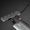 Lindy 4-pordiline USB 3.2 tüüp C jaotur sisse/välja lülititega