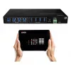 Lindy 4x4 USB 3.2 Gen 1 maatrikslüliti, 5 Gbit/s, must, metallist, pöördnupp, CE, FCC, RoHS ja REACH, USB Type-A, USB Type-B