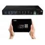 Lindy 4x4 USB 3.2 Gen 1 maatrikslüliti, 5 Gbit/s, must, metallist, pöördnupp, CE, FCC, RoHS ja REACH, USB Type-A, USB Type-B