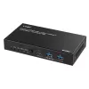 Lindy 100m Cat.6A 2 Host USB 3.2 Gen 1 HDBaseT Extender, võrgusaatja ja -vastuvõtja, 100 m, 480 Mbit/s, Cat6a, VS6320, fosforpronks
