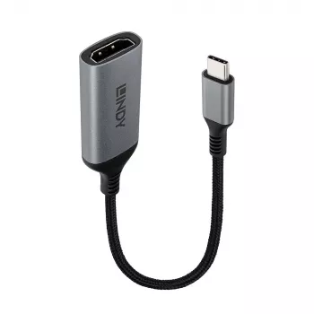 Lindy 43428 videokaabli adapter 0,15 m USB-C tüüpi HDMI Hall