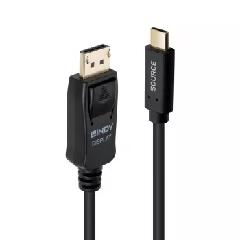 Lindy 2 m USB USB-C kuni DisplayPort 4K60 adapterkaabel koos HDR-iga