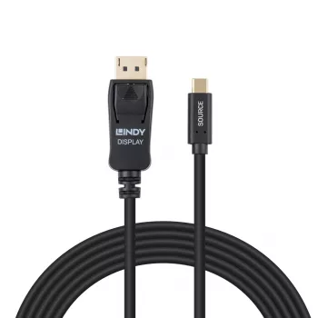 Lindy 2 m USB USB-C kuni DisplayPort 4K60 adapterkaabel koos HDR-iga