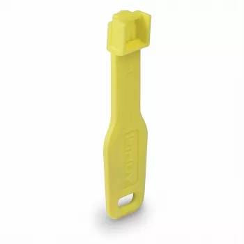 Lindy RJ45 pordilukud kollased, 10 tk + 1 võti, Pordiblokeerija + võti, RJ-45, Kollane, Akrüülnitriilbutadieenstüreen (ABS), 10 tk, Polükott