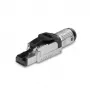 Lindy RJ-45 Cat.6/6A tööriistavaba välilõpetuspistik, RJ45, must, hõbedane, metall, CE, REACH, RoHS, UKCA, 240 g, 133 mm