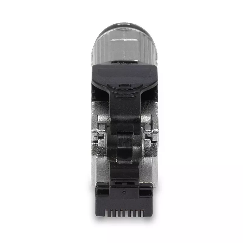 Lindy RJ-45 Cat.6/6A tööriistavaba välilõpetuspistik, RJ45, must, hõbedane, metall, CE, REACH, RoHS, UKCA, 240 g, 133 mm
