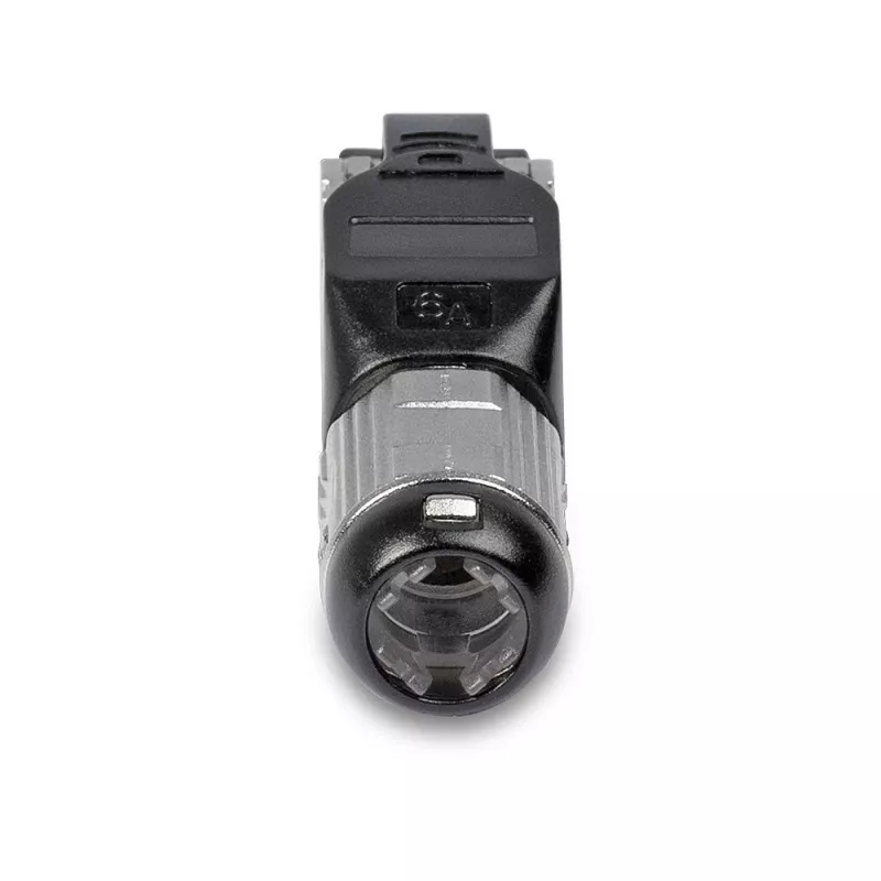Lindy RJ-45 Cat.6/6A tööriistavaba välilõpetuspistik, RJ45, must, hõbedane, metall, CE, REACH, RoHS, UKCA, 240 g, 133 mm