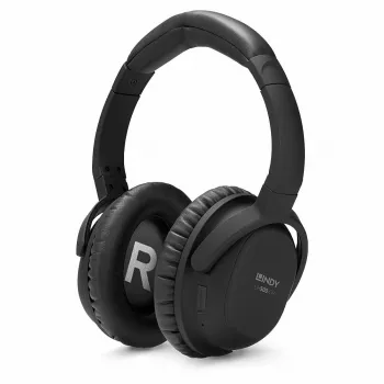 Lindy LH500XW peakomplekt – juhtmega ja juhtmevaba, peapael, Micro-USB, Bluetooth, must