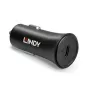 Lindy Single Port USB Type C PD Car Charger, 27W, Auto, Cigar lighter, 12 V, 3 A, Must