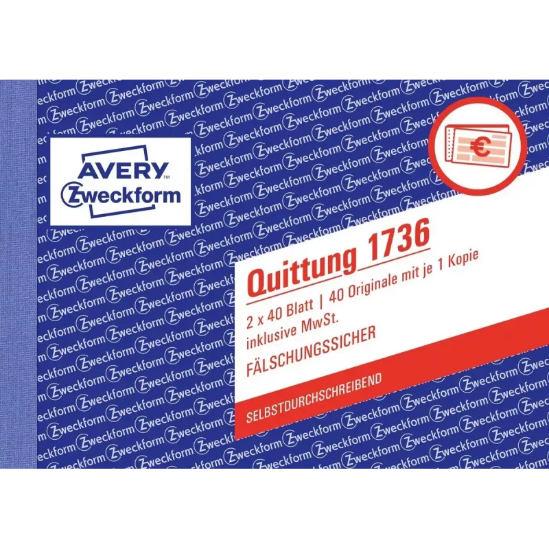 Raamatupidamisvormiraamat A6 Avery 1736-5