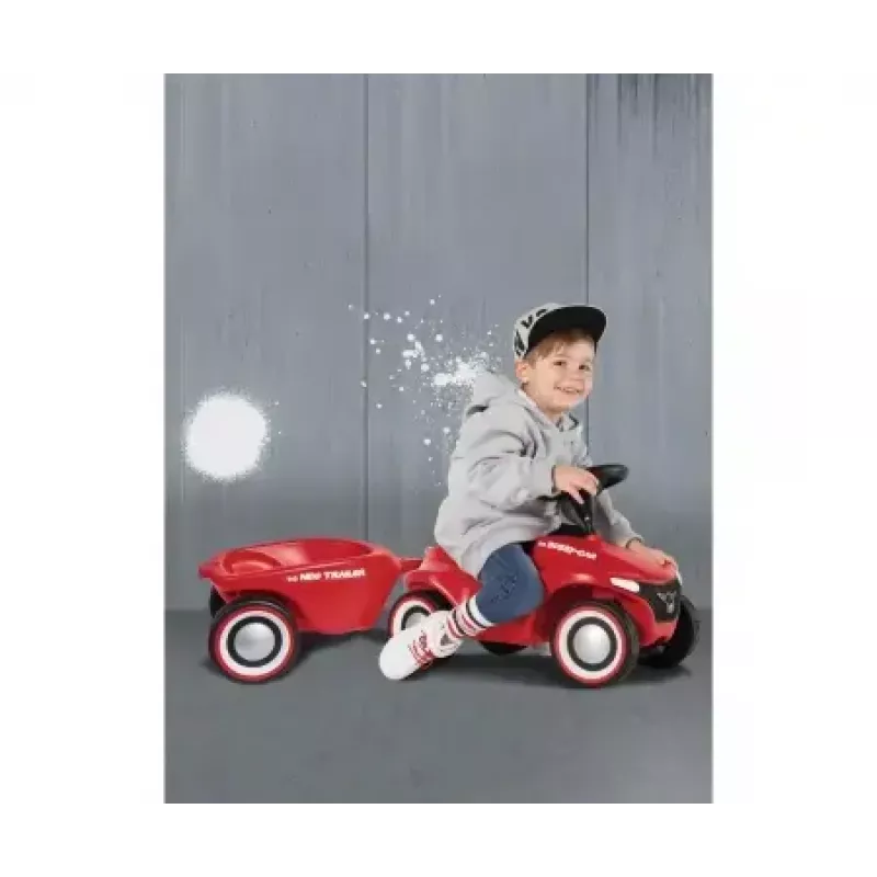 Mänguauto haagis Simba‑Dickie BIG Bobby‑Car Neo Trailer — plastist, punane, vanusele 1–5